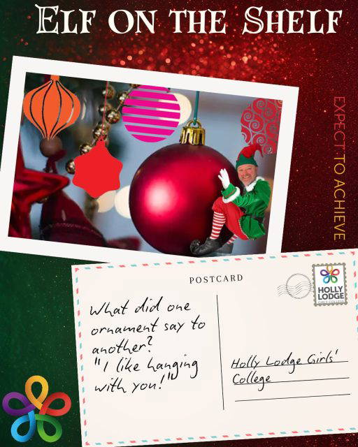 Halfway through our Holly Lodge elf countdown, only a week and a half to go until the end of term!
#HollyLodgeLife #ExpectToAchieve