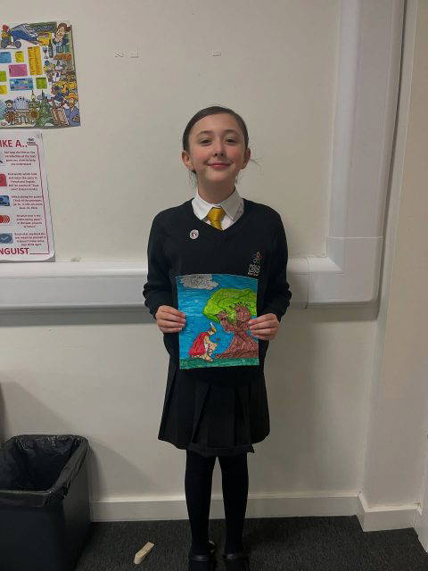 We wanted to recognise one of our Year 7 students, Dolly, who has been awarded a runner-up prize for her illustration about the myth of Bauchi’s and Philemon! This was in the arts category of the ‘Ovid for all North’ competition, designed to promote a love of the classics. Students from Year 7/8 were encouraged to produce a piece of creative work based around a myth of their choosing. Well done Dolly! 
#HollyLodgeLife #ExpectToAchieve