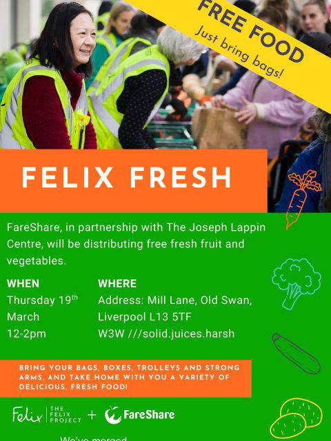 The Joseph Lappin Centre are holding a free fresh fruit and veg market on Thursday 19th March from 12-2pm. Please pay a visit! 🍌🍎🍒🥒🌽
#HollyLodgeLife #ExpectToAchieve