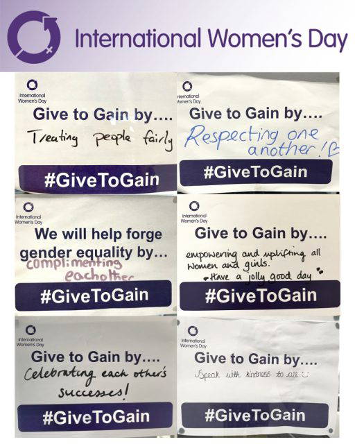 As part of International Women’s Day, this year’s theme is ‘Give to Gain’. Form groups have all come up with a pledge that outlines one action they could complete in order to give to the movement towards gender parity. Take a look at some of the brilliant pledges we have made!
#HollyLodgeLife #ExpectToAchieve