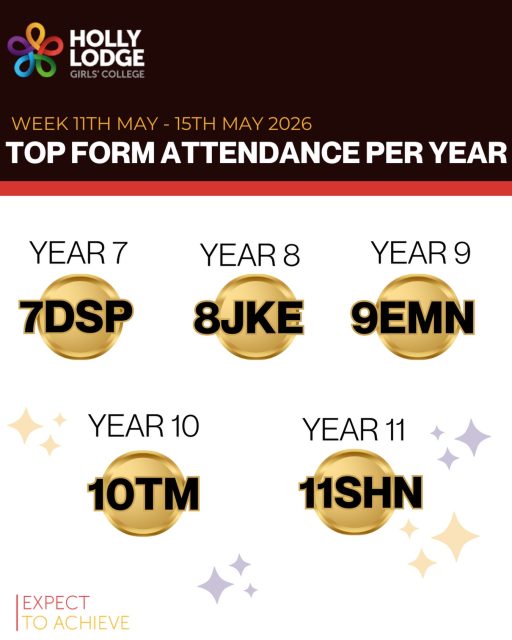 The cut off for your 93% attendance to qualify for Blackpool is next Friday! Ensure you are in every day next week to give yourself the best chance. 
#HollyLodgeLife #ExpectToAchieve