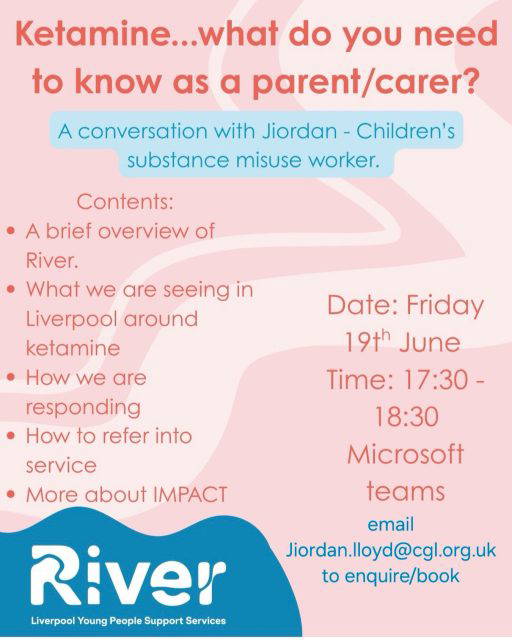 River welcomes you to a FREE online information session for parents, carers and family members about ketamine use among young people. The session, led by Jiordan, a children’s substance misuse worker, will provide an overview of River and discuss current concerns around ketamine use in Liverpool, the signs to look out for, how services are responding, referral pathways, and additional information about IMPACT.
#HollyLodgeLife #ExpectToAchieve