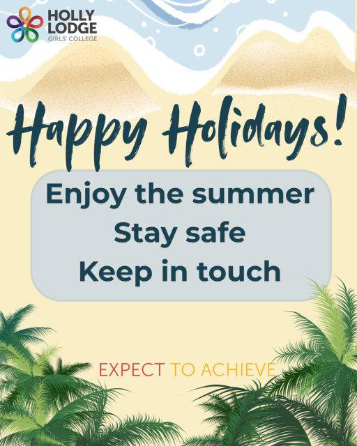 Have a lovely break, everyone! Stay safe and enjoy the nice weather ☀️
#HollyLodgeLife #ExpectToAchieve