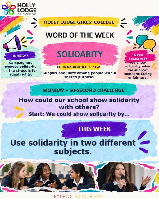 Welcome to Word of the Week. Each week, we’ll discover a new word to build our vocabulary and strengthen our communication. 
#HollyLodgeLife #ExpectToAchieve