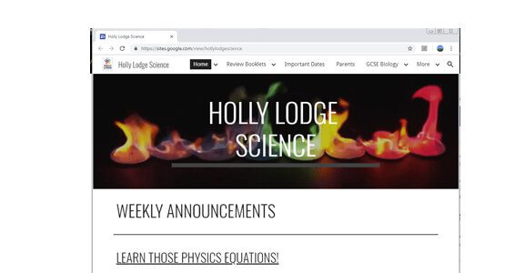 Holly Lodge Science Department
