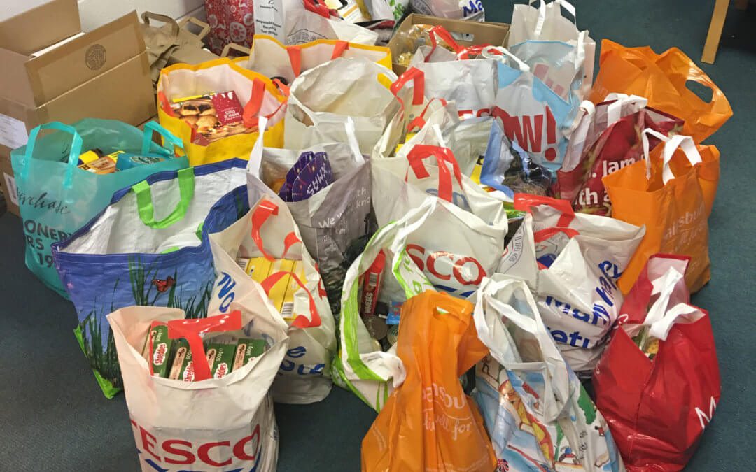 Holly Lodge Girls’ College Foodbank collection.